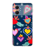 PrintiFy Redmi Note 11 ile Uyumlu Retro Color 3  Kamera Korumalı Şeffaf  Kılıf
