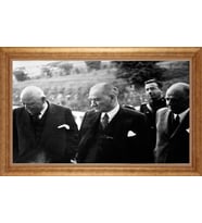 ALTIN ÇERÇEVELİ PASPARTULU TABLO CR979