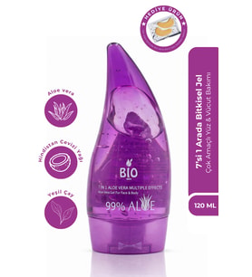 Bio Asia 7 Etkili Bitkisel Jel 120 ml, Aloe Vera, Yeşil Çay, Nergis, Arnika, At Kestanesi, Çay Ağacı