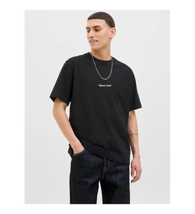 Jack & Jones Jornorrebro Emb Tee Siyah Erkek T-Shirt 12282892