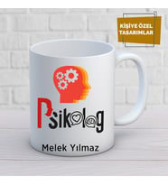 psikolog özel tasarım kupa bardak