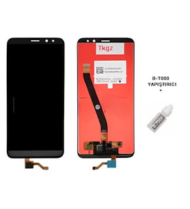 Tkgz Mate 10 Lite Uyumlu Lcd Ekran Dokunmatik Servis SİYAH + B-7000