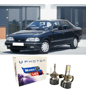 Ford Scorpio Led Xenon Uzun + Kısa Far Ampulü H4 Mono Yeni Seri Beyaz 1985-1995