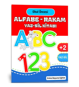 Okul Öncesi Alfabe-RAKAM YAZ-SİL Kitabı
