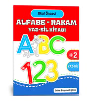 Okul Öncesi Alfabe-RAKAM YAZ-SİL Kitabı