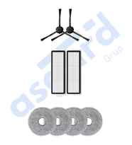DREAME X20 MAX-X20 PRO UYUMLU 2 Yan Fırça 2 Filtre 4 Mop