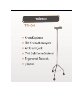 Dayanıklı ve Çekici Üç Ayaklı Baston ile Güvenle Kullanım