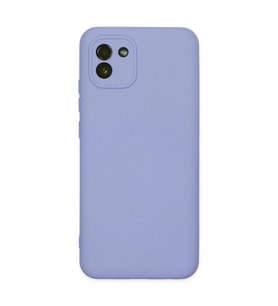 Samsung Galaxy A03 Kılıf Nano İçi Kadife Silikon - Lila