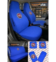 Fiat (Eski) Logolu Oto Koltuk Kılıfı Ön Arka Set – Penye Universal Koltuk Koruyucu Servis Kılıfı