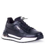 Pierre Cardin 4K 1210274 Erkek Hakiki Casual Ayakkabı (Siyah)