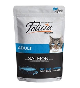 Felicia Pouch Somonlu Kedi Konservesi Tahılsız 85 gr