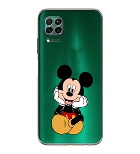 Huawei P40 Lite Uyumlu Baskılı Yumuşak Silikon Şeffaf Telefon Kılıfı