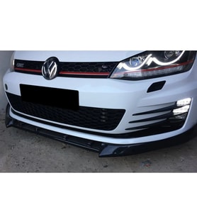 Vw Golf 7 Boynuzlu Basic Ön Lip Parlak Siyah Plastik