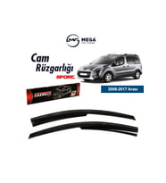 Cam Rüzgarlığı Peugeot Partner 2008-2017 ile uyumlu (Siyah)
