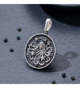 Gümüş Başak Burç Kolye Ucu 925 Ayar Gümüş Başak Burcu Figürlü Gümüş Unisex Kolye Ucu