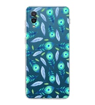 PrintiFy Samsung Galaxy A02 ile Uyumlu Nazar Boncuğu 3 Baskılı Kamera Korumalı Şeffaf Silikon Kılıf