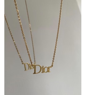 Kişiye Özel 925 Ayar Gümüş Dior Kolye