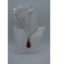 STONEAGE AKİK TAŞLI ÜZÜMLÜ KOLYE (Altın / Dore)