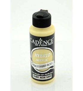 Cadence Hybrid Multisurface Akrilik Boya 120 ml. H-007 AÇIK SARI 