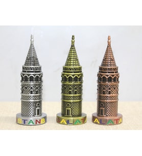 10 cm Metal Galata Kulesi