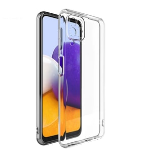 ALLY SM Galaxy A22 4G Kılıf Kamera Korumalı Ultra İnce Şeffaf Silikon Kılıf-( - HUOBPS7579-3