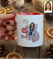Kişiye Özel Karikatürlü Doğum Günü Hediyesi Kupa Bardak Doğum Günü Hediyesi