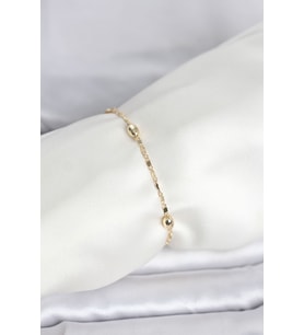 CM 14K Gold Renk Damla Topçuk Model Kadın Bileklik TJ-BB8284