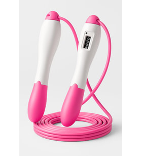 Atlama İpi Uzunluk Ayarlanabilir Mekanik Sayaçlı Ayarlı Göstergeli Atlama İpi Jump Rope Pembe 5006