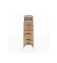 Kronos Dolap Tek Raflı 5 Çekmeceli 44x59x134 Aytaşı-Çam