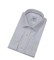 Erkek Slim Fitt Uzun Kol Kulplu Gömlek 2396 BGL-ST04379 (Beyaz)