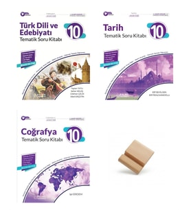 Palme 10. Sınıf 2027 Maarif Edebiyat Tarih ve Coğrafya 3lü Set Soru Bankası + Telefon Standı
