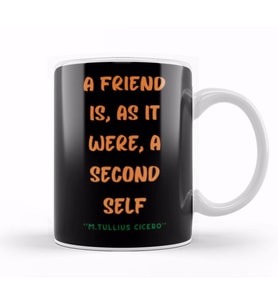 Friendship Quotes Gift Marcus Tullius Cicero Kupa Bardak Porselen