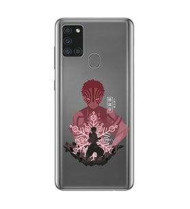 Samsung Galaxy A21S Uyumlu Demon Slayer Tasarımlı Şeffaf Telefon Kılıfı