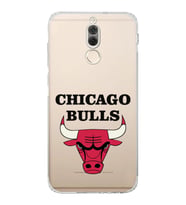 Huawei Mate 10 Lite Uyumlu Kamera korumalı Kapak Chicago Bulls Tasarımlı  Şeffaf Kılıf