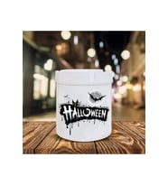 Halloween Baskılı Seramik Küllük