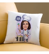 Kişiye Özel Chef Hatun Karikatürlü Yastık