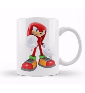 Knuckles the Echidna Sonic Kupa Bardak Porselen