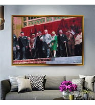 Altın Çerçeveli dekoratif tablo a1229 (Gold)