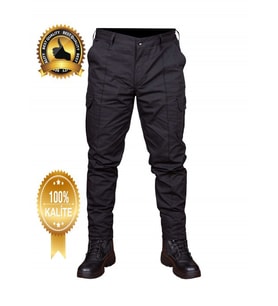 Siyah İtfaiye Yeni Model Pantolon
