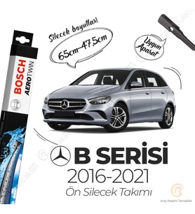 Bosch Aerotwin Muz Silecek Takımı Mercedes B180 W246 2016-2020 ile uyumlu