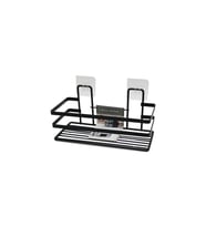 ÇOK AMAÇLI SİYAH KARE BANYO RAF (5570)