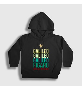 Presmono Unisex Çocuk Siyah Galileo Queen Freddie Mercury Kapüşonlu Sweatshirt 34272tt