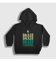 Presmono Unisex Çocuk Siyah Galileo Queen Freddie Mercury Kapüşonlu Sweatshirt 34272tt