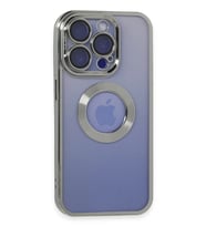 Durukar® iPhone 15 Pro Max Kılıf Slot Silikon - Gümüş