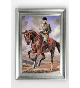 Gümüş Çerçeveli Atatürk Tablo a752