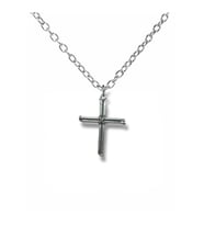 Çivili Haç Figürlü Antik Kolye – 60 cm Zincirli, Gotik & Unisex Metal Takı (Gümüş)