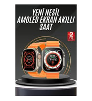 Mey İthalat® Akıllı Saat Android ve İOS Uyumlu 49 MM NFC Özelliği GPS Takibi