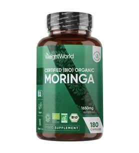 Organic Moringa 1650 mg 180 Capsules