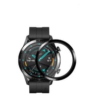 Huawei GT2 42mm Uyumlu Zore PMMA Pet Saat Ekran Koruyucu (Siyah)