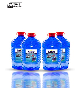 KING MAX Cam Suyu 5 LT Antifriz İçerikli -20 Derece 4'Lü Avantaj Paket